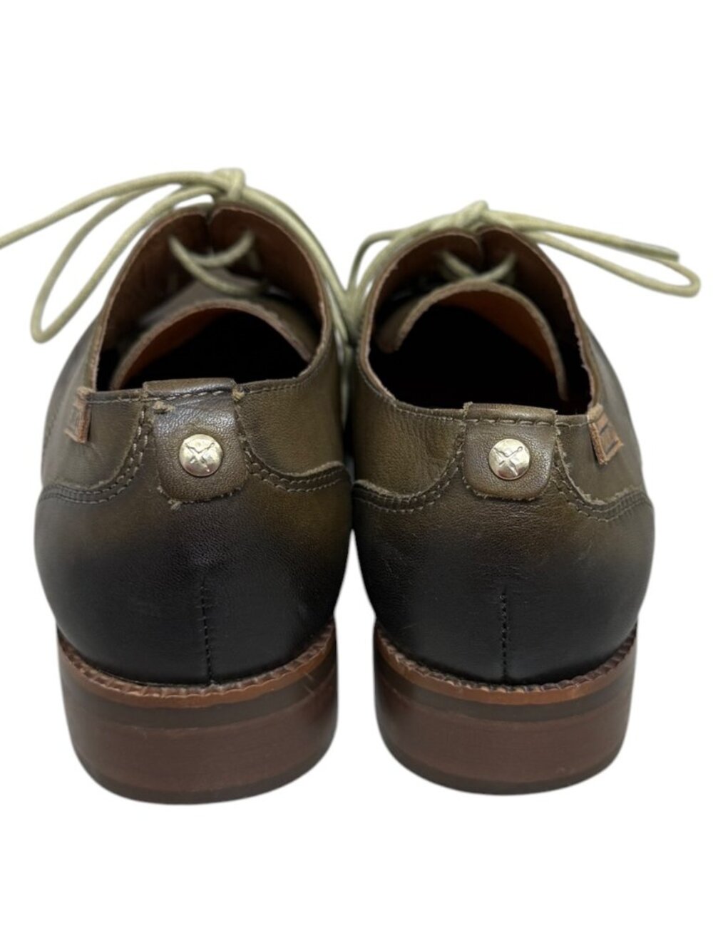 Pikolinos Royal Plain Toe Leather women's Lace up Low heeled Oxfords Size 6.5 - Picture 4 of 11